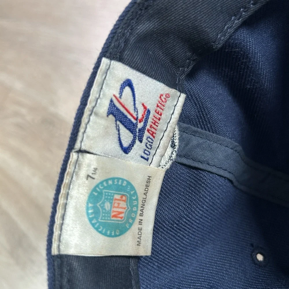 VTG Logo Athletic Dallas Cowboys Fited 7 1/4 Hat NFL Football Blue‎ Wool Cap